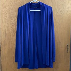 Royal blue silky cardigan size medium